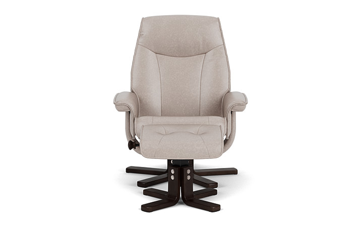 Wesley Chair Ottoman in Light Gray